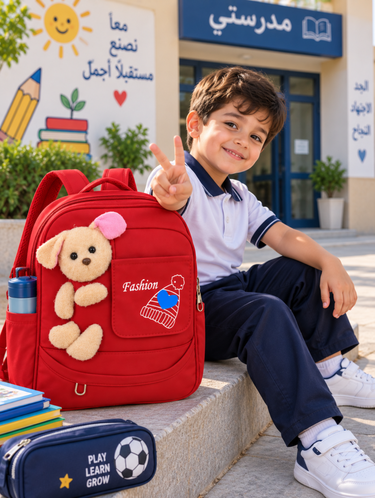 حقيبة مدرسية للأطفال – Fashion 🧸❤️
