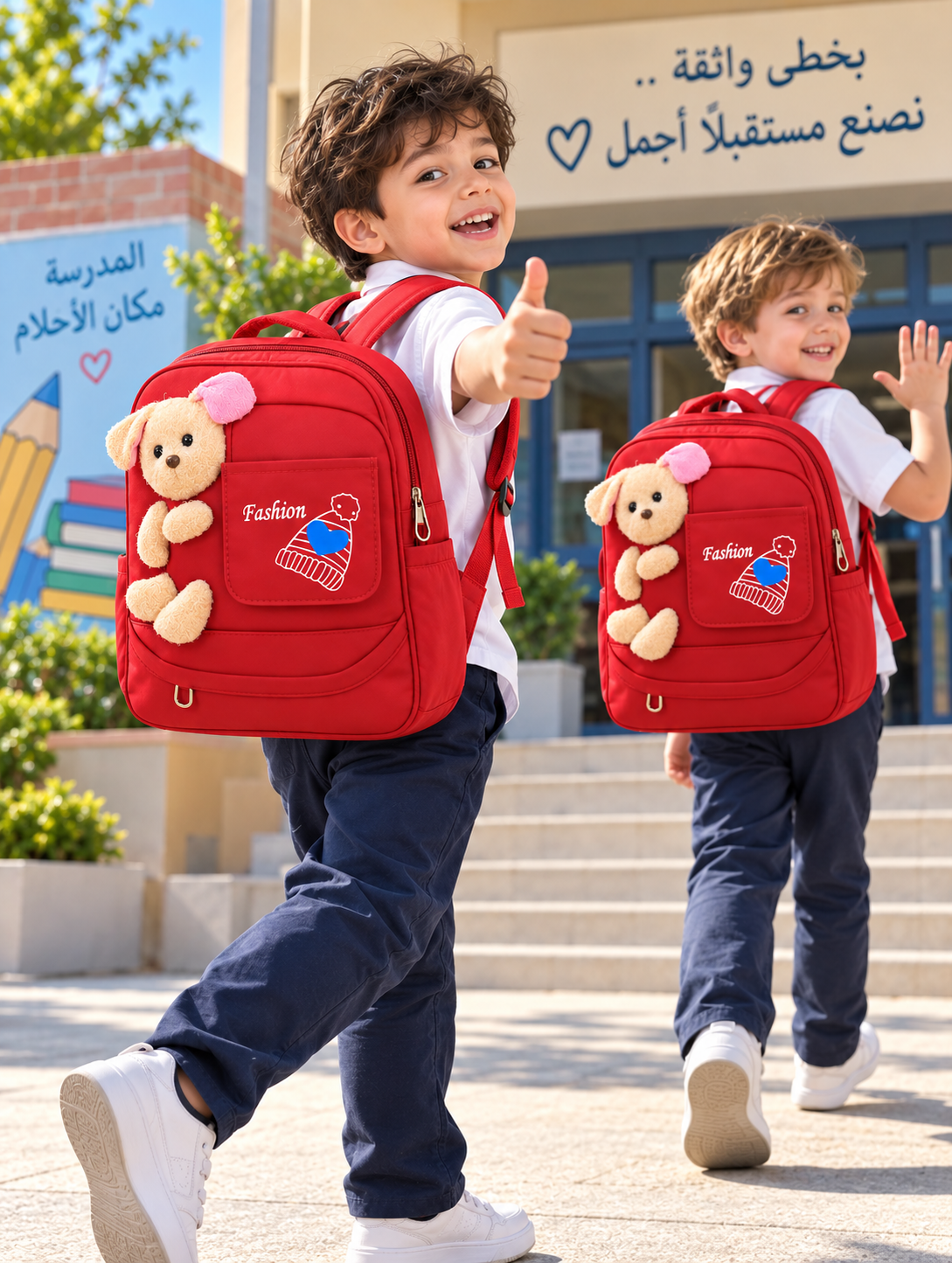 حقيبة مدرسية للأطفال – Fashion 🧸❤️ - الصورة 3