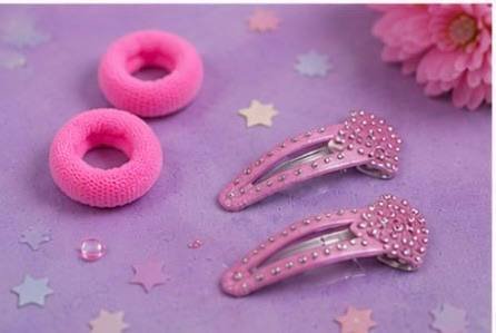 طقم بناتي كيوت – دفتر ملاحظات مع قلم وإكسسوارات شعر 🎀🩷 - الصورة 3