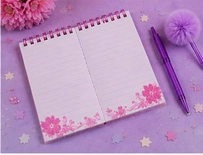 طقم بناتي كيوت – دفتر ملاحظات مع قلم وإكسسوارات شعر 🎀🩷 - الصورة 4